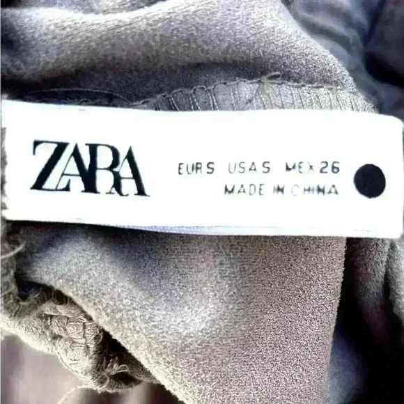 Zara Faux Suede Jogging Pants Women’s size small - Picture 7 of 13